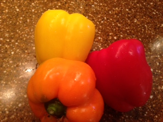 tri color peppers