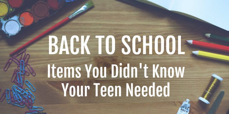 Back To School Items For Your Teens