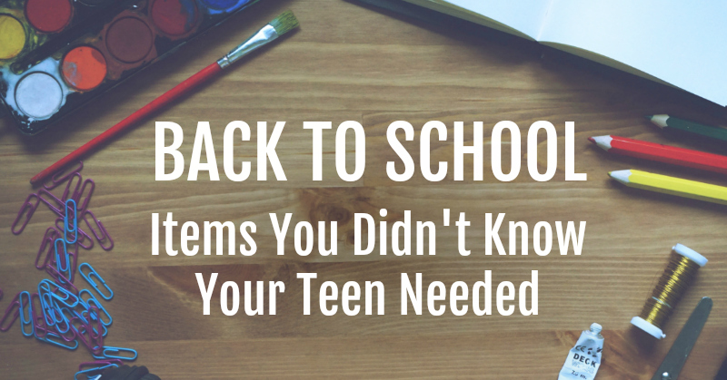 Back To School Items For Your Teens