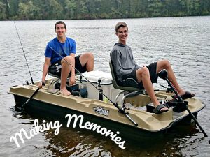 Making memories with teens fishing