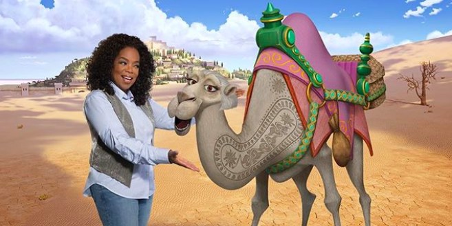 Oprah as the Camel's voice