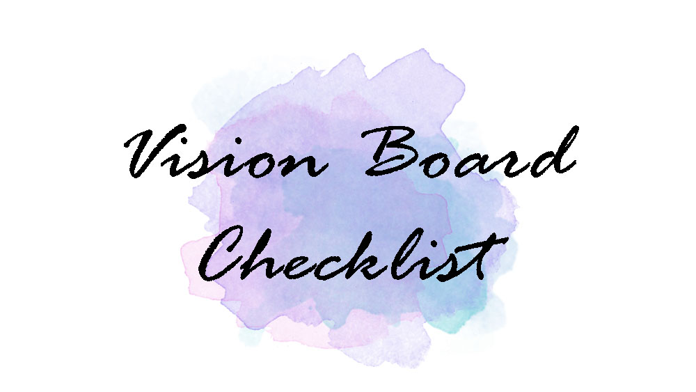 Vision Board Checklist