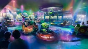 Alien Twirling Saucers at Toy Story Land