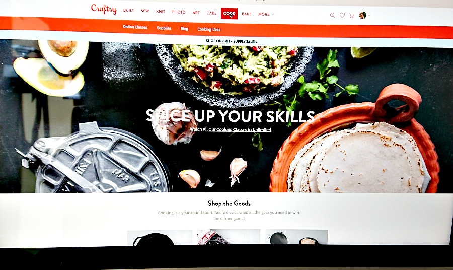 cooking classes at Craftsy