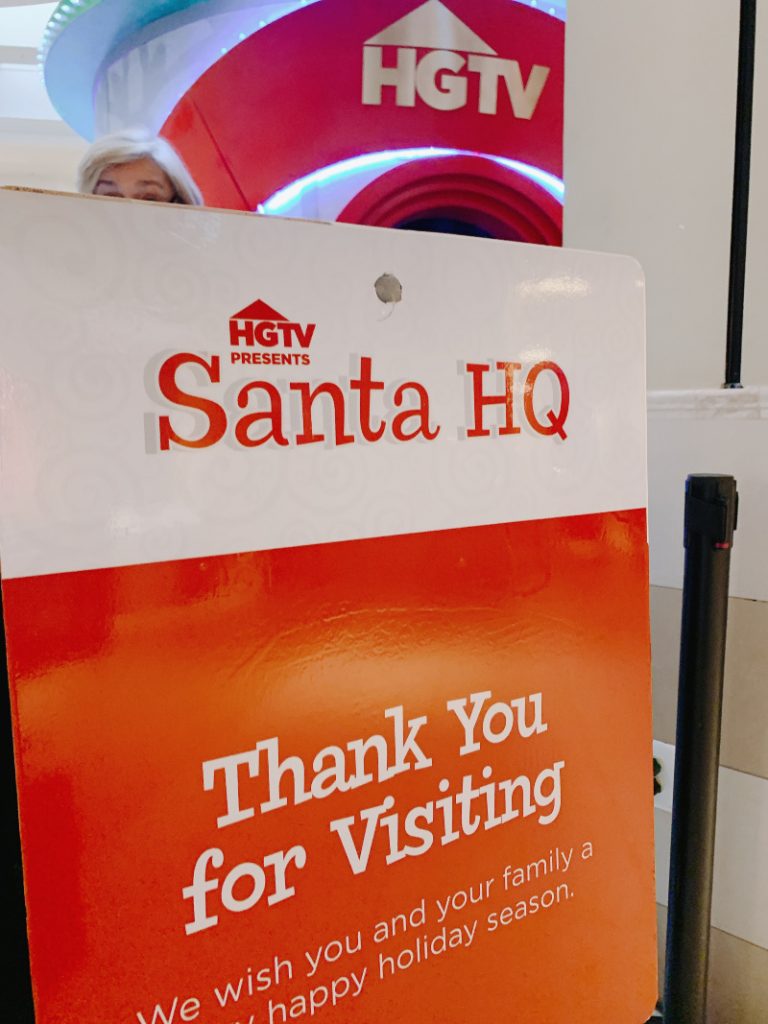 Thank you sign at Santa HQ