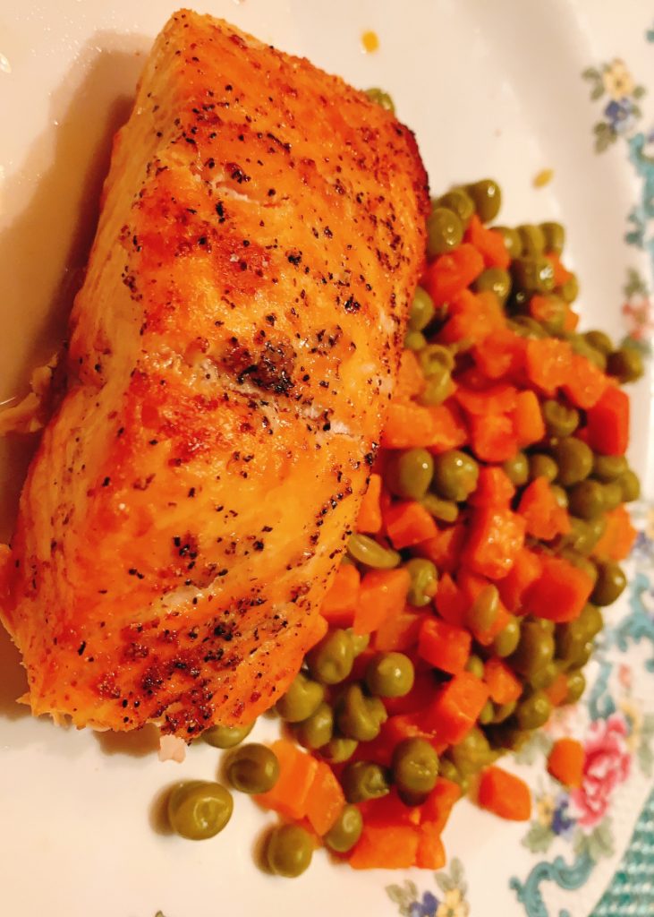 healthy salmon meal