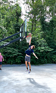 dunking at Jellystone Campground