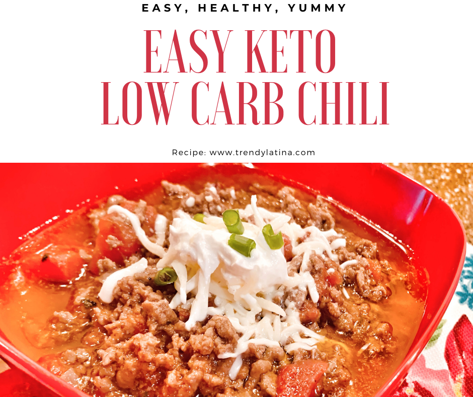 Easy Keto Low Carb Chili | Trendy Latina