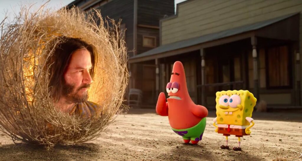 Keanu Reeves in Sponge on the Run