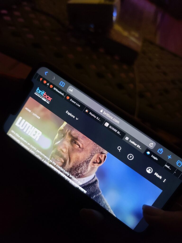 streaming britbox from cell phone