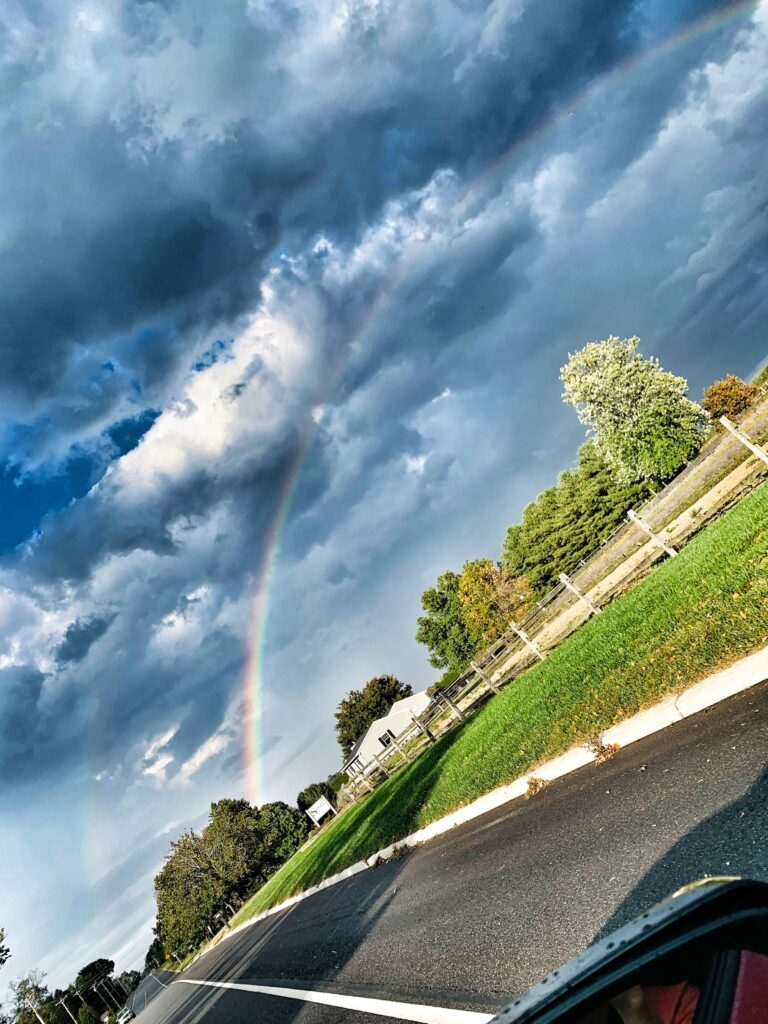 rainbows on our ride home