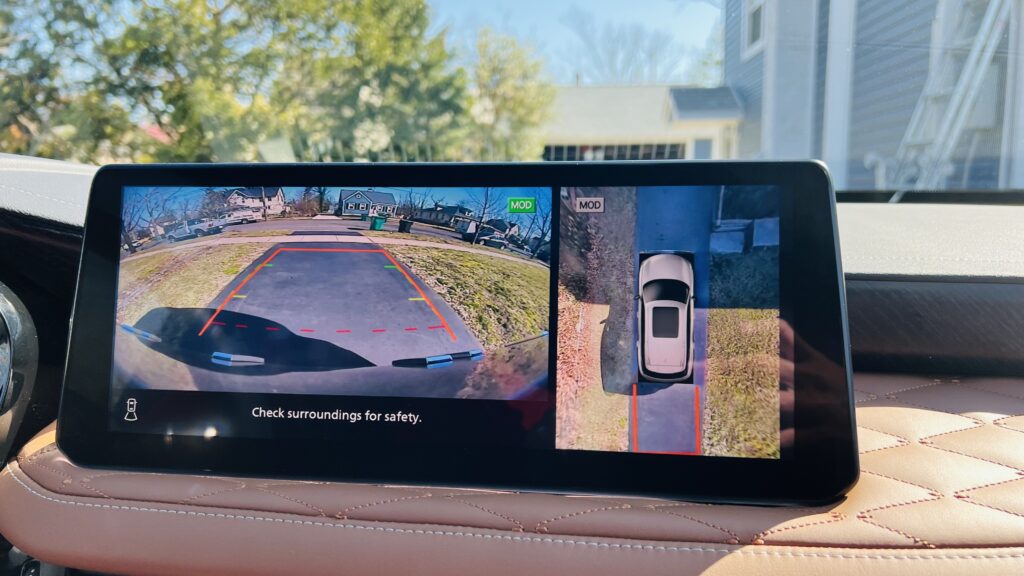 wide view camera in the QX-60