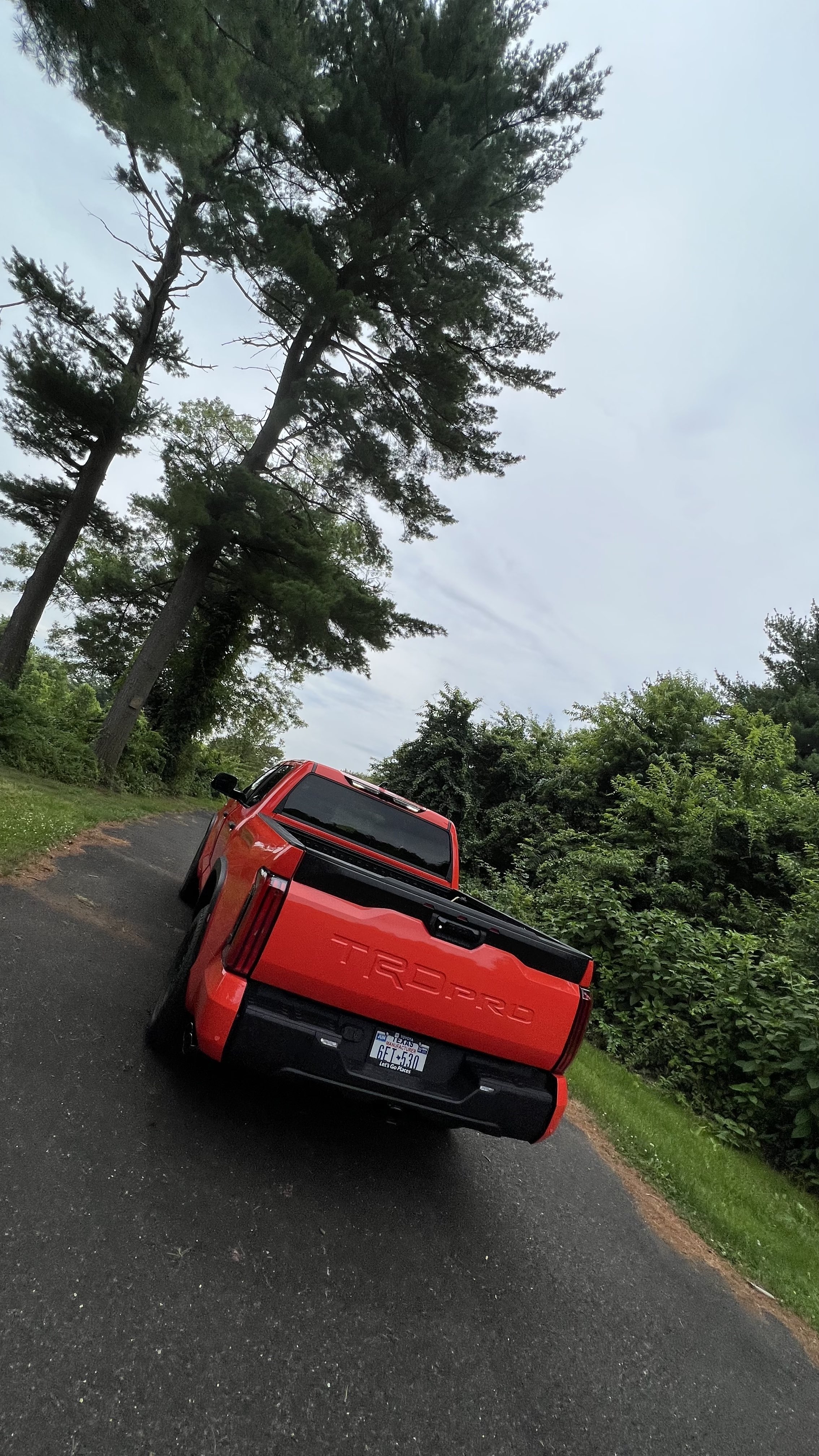 outdoors with the toyota tundra trd pro i-force max