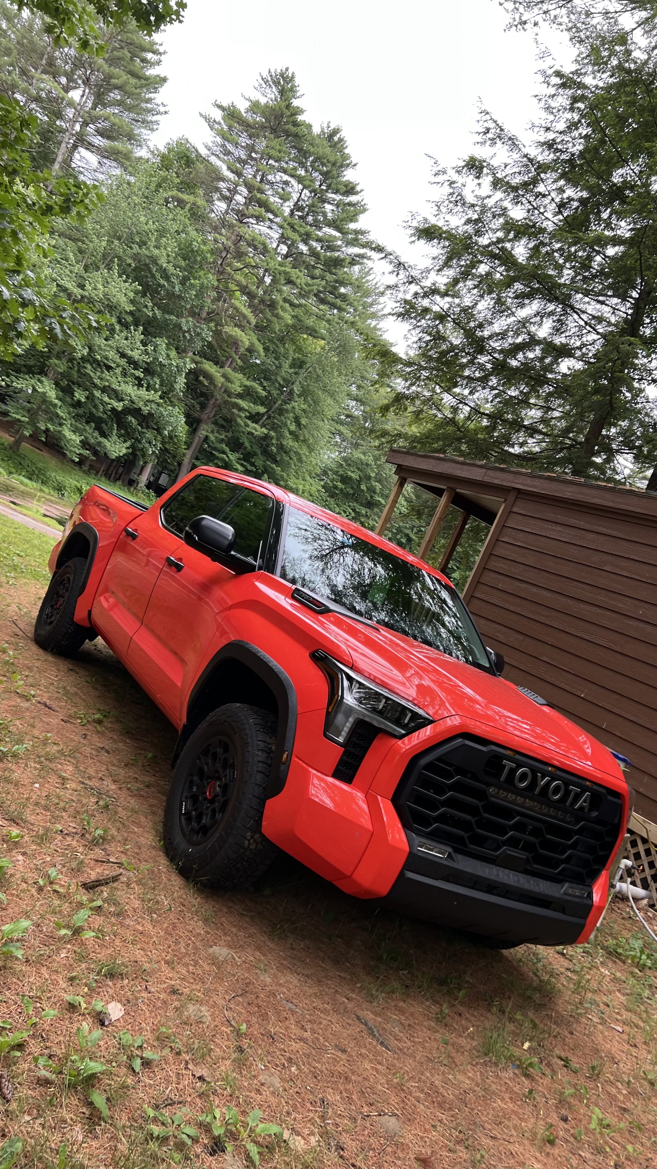 camping with the toyota tundra i-force max