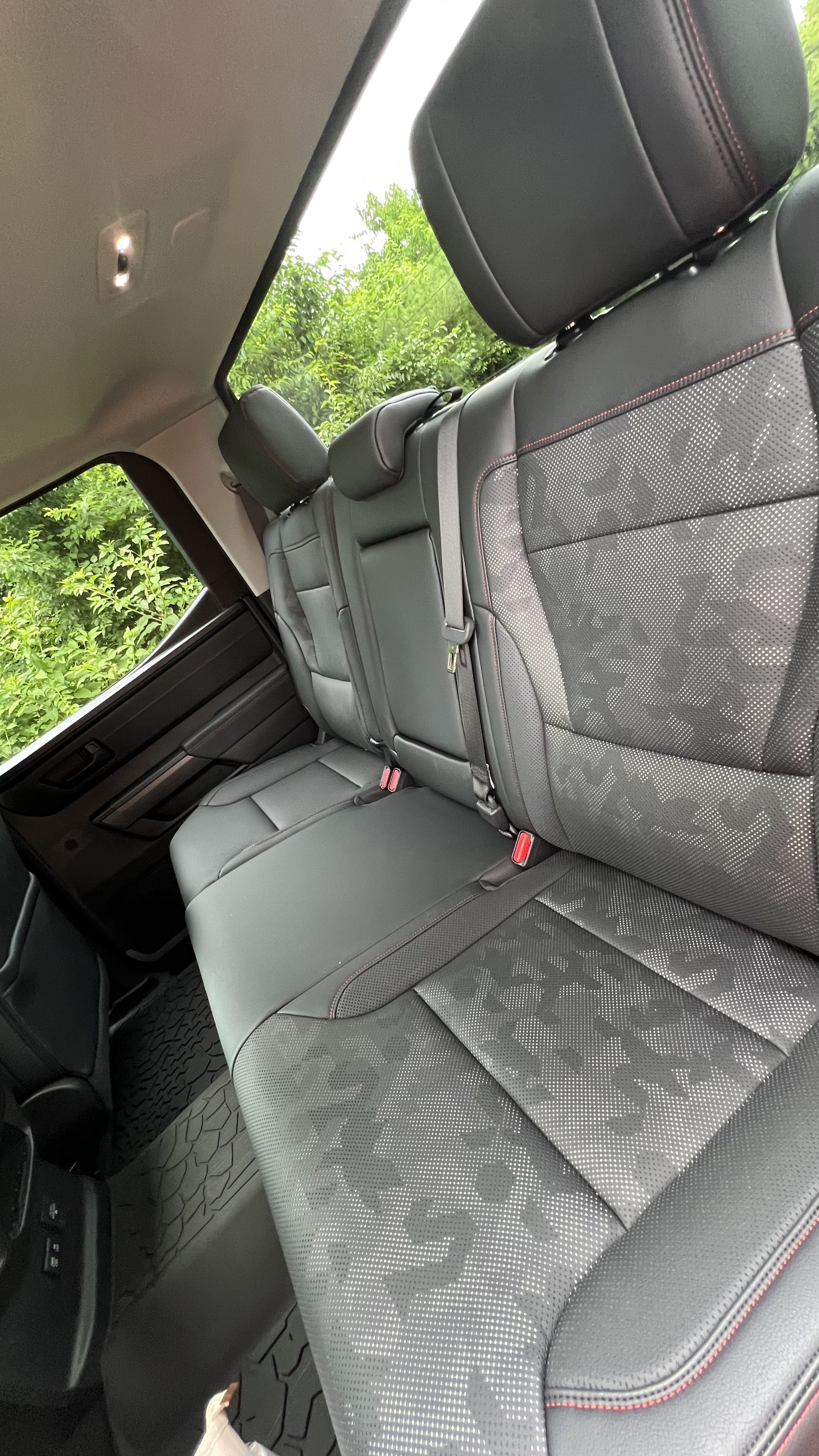 back seats in the toyota tundra trd pro