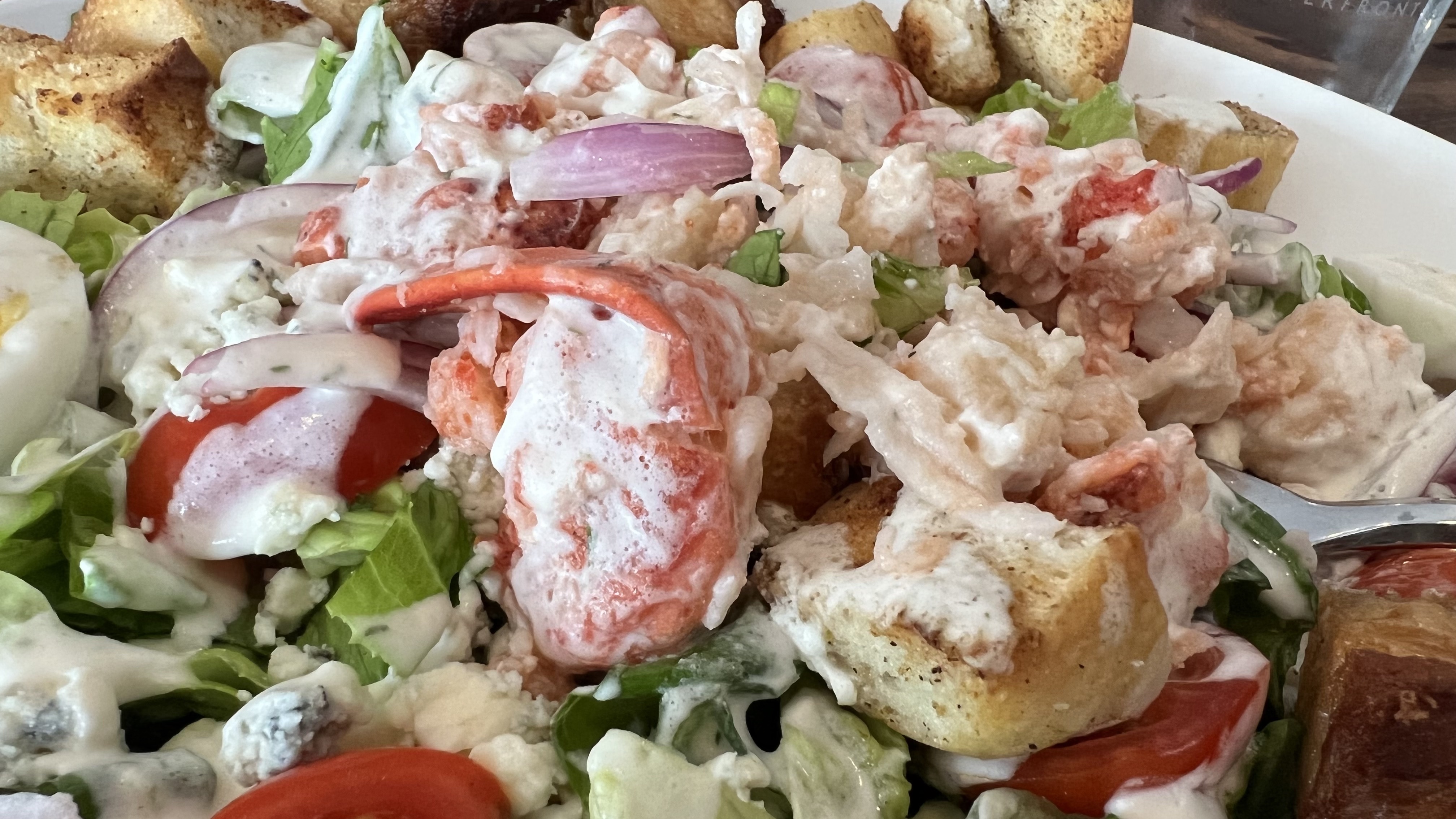  pork belly lobster salad