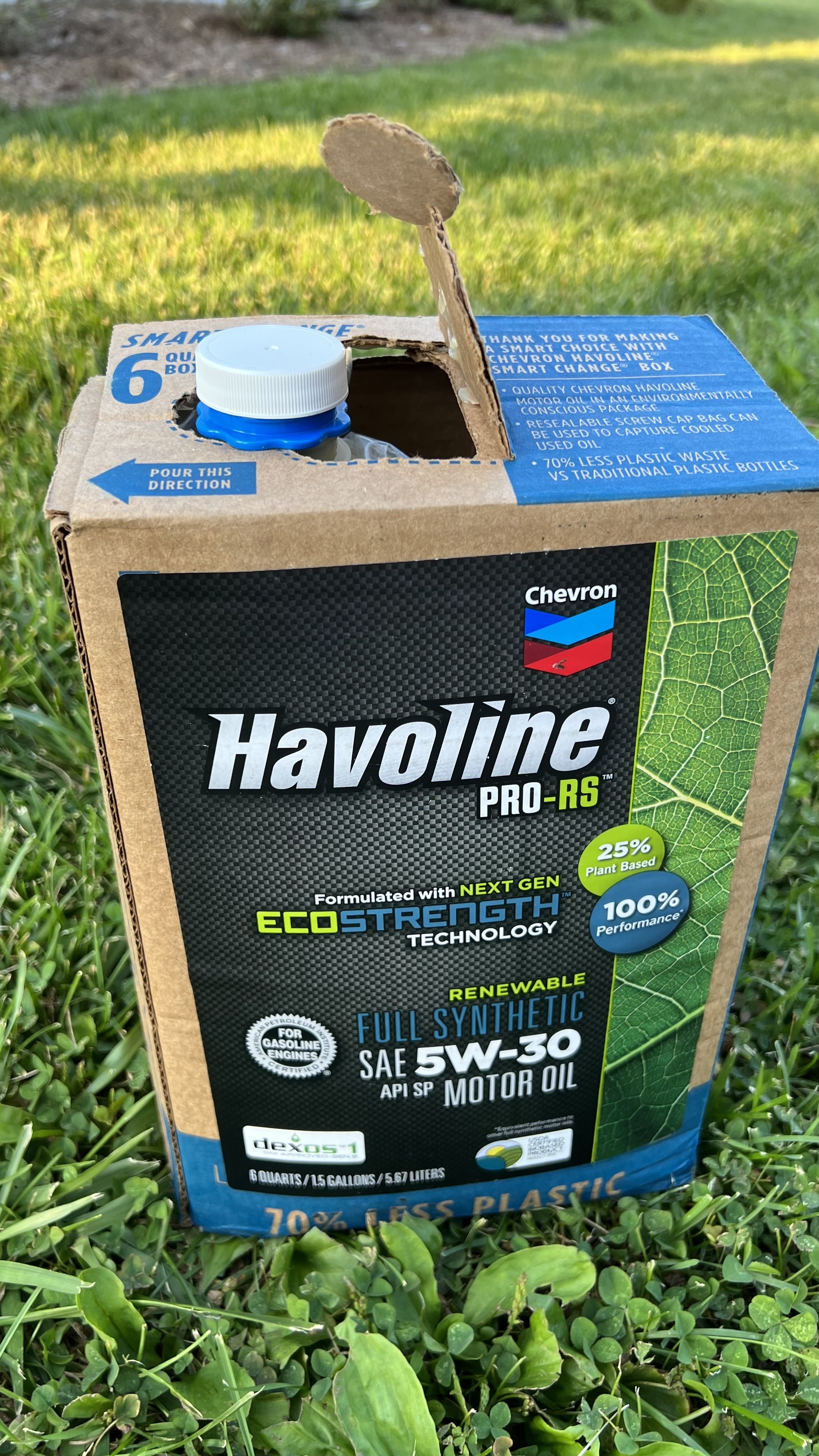 recyclable havoline pro rs container