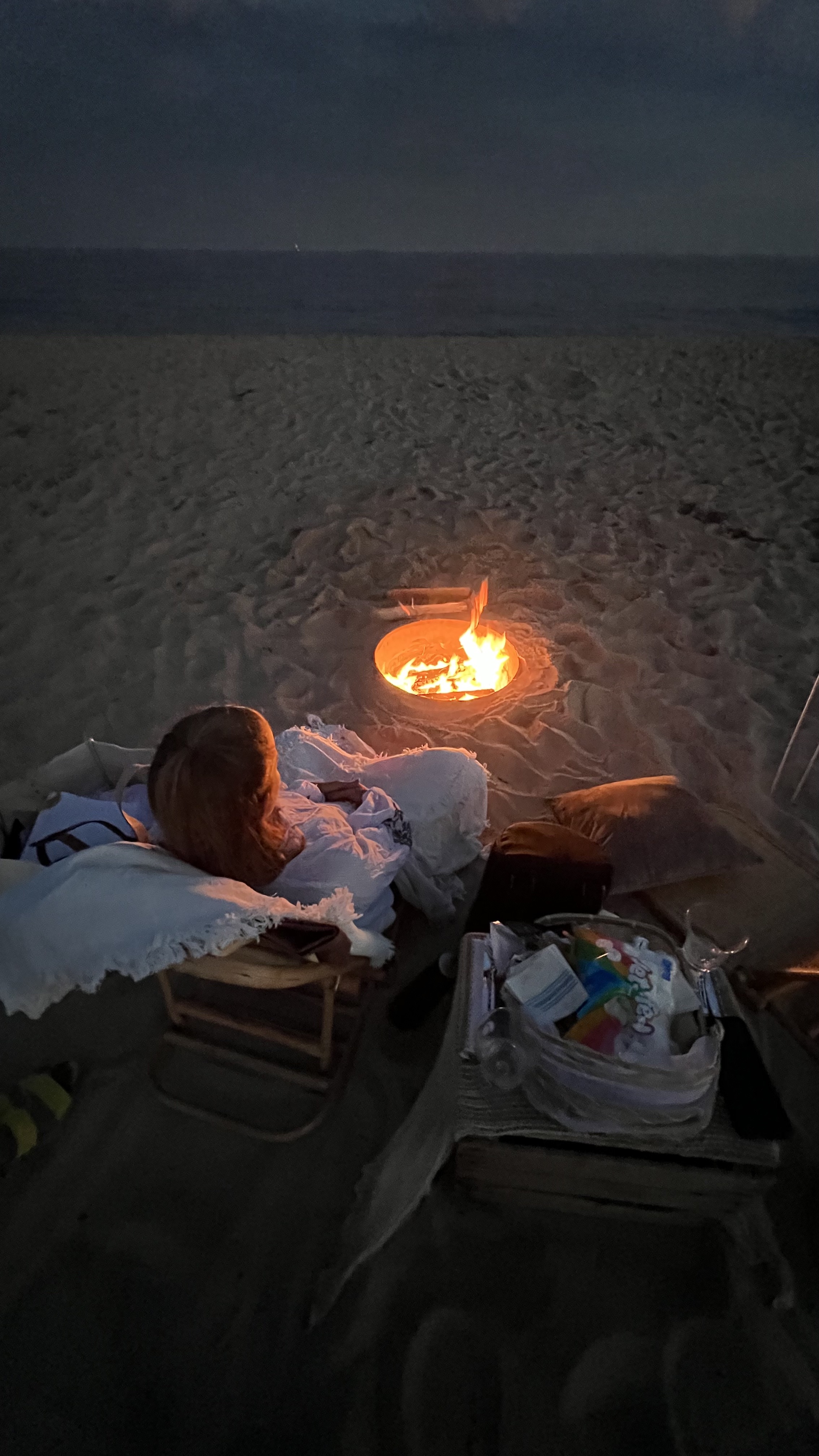 s'mores night at the beach