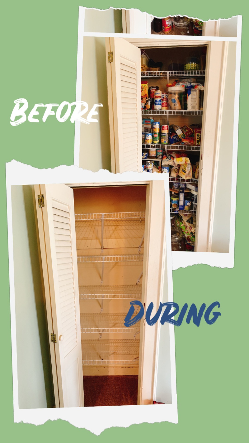 decluttering the pantry
