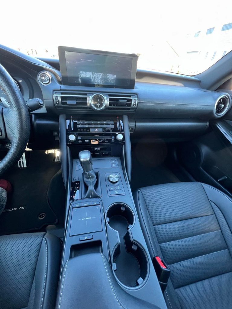 inside the Lexus IS 350 F Sport