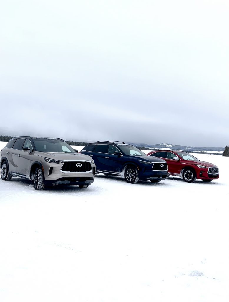 infiniti vehicles in montana snow