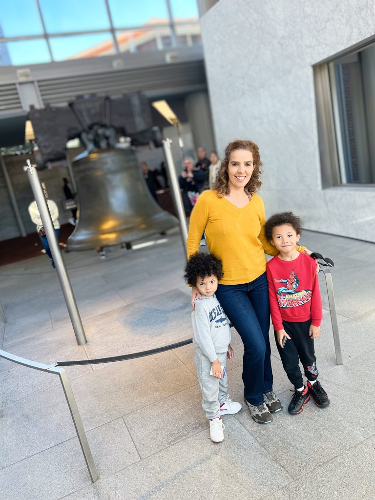Grandchildren at the Liberty Bell