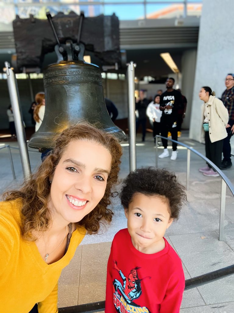 visiting the Liberty Bell