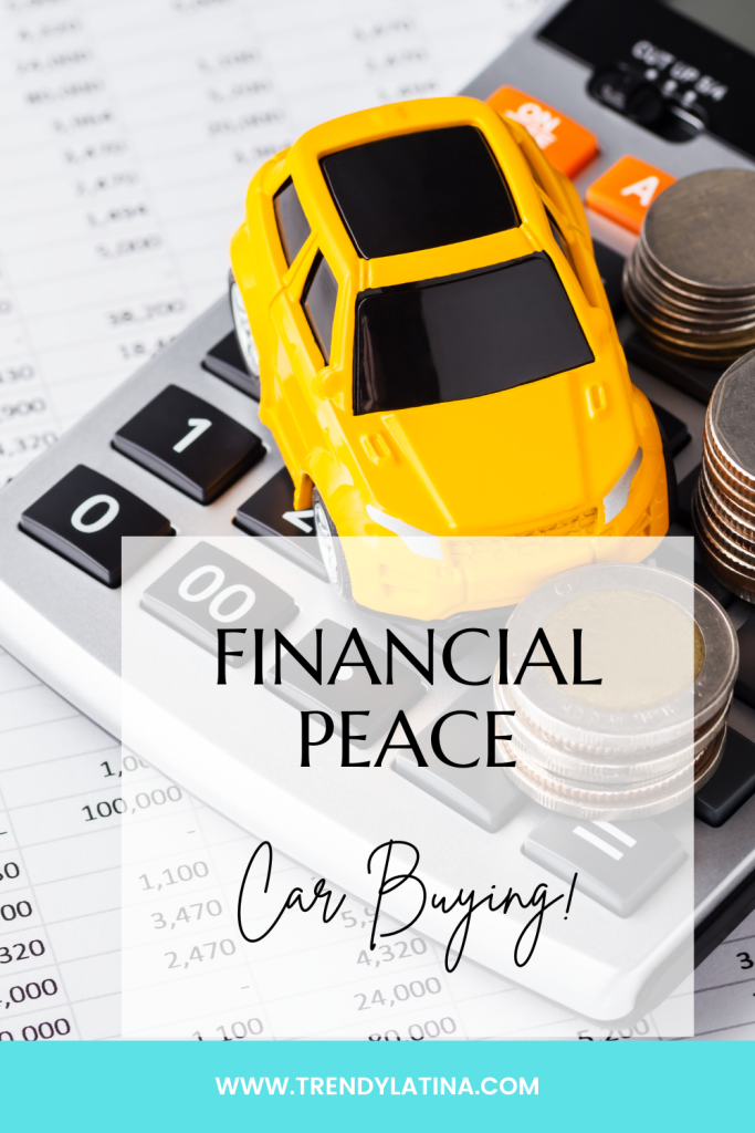 financial peace car buying pin