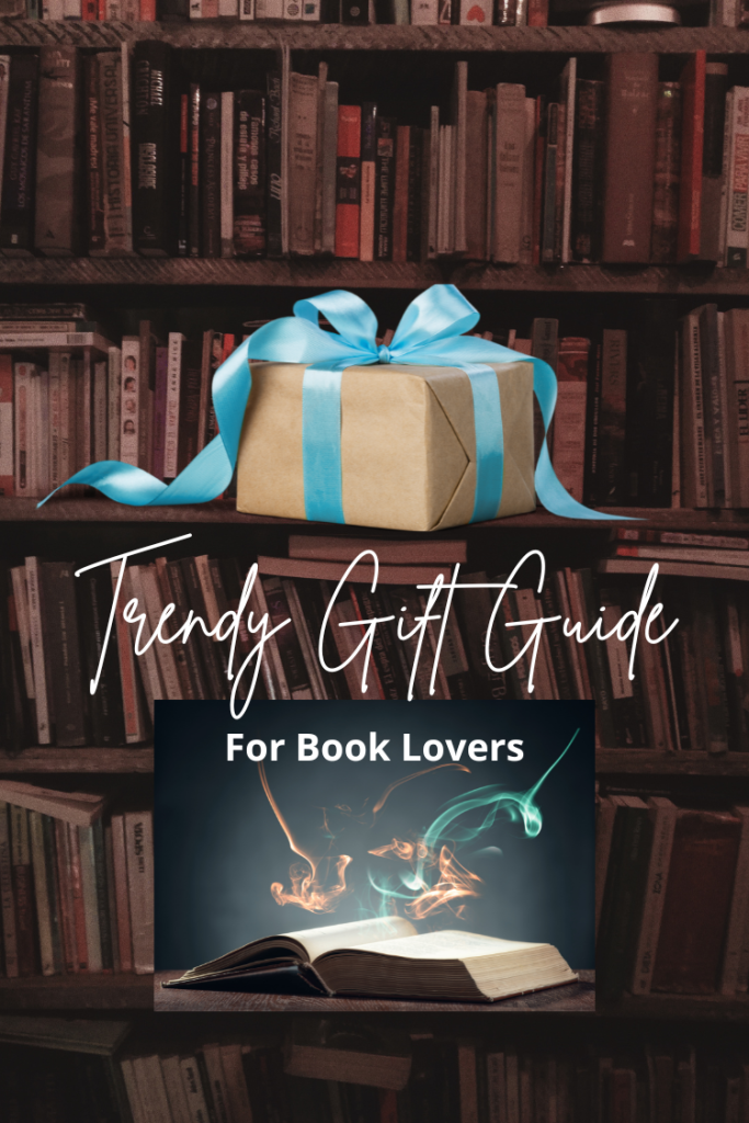 Book lover gift guide pin image
