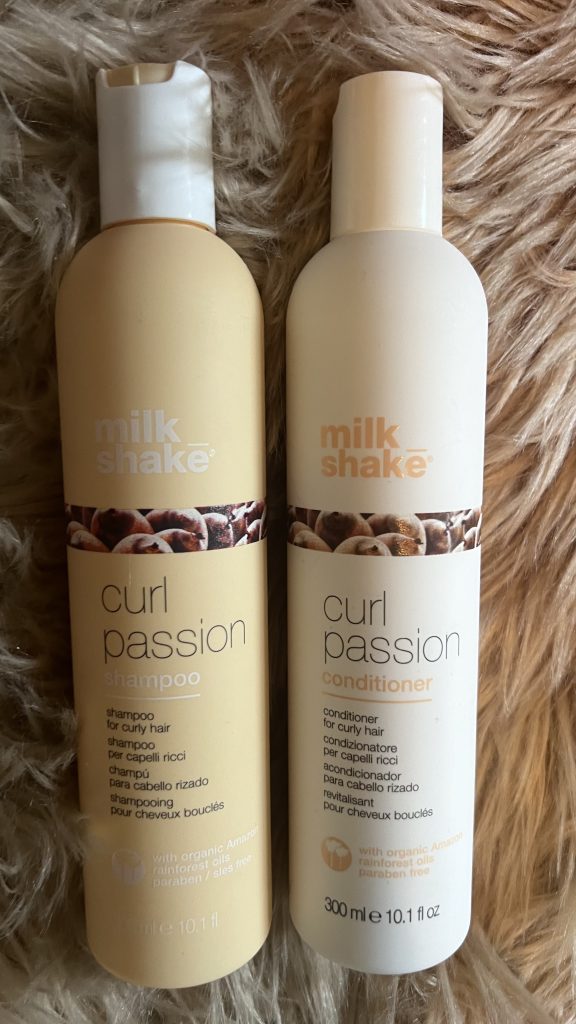 shampoo and conditioner in the milk shake line