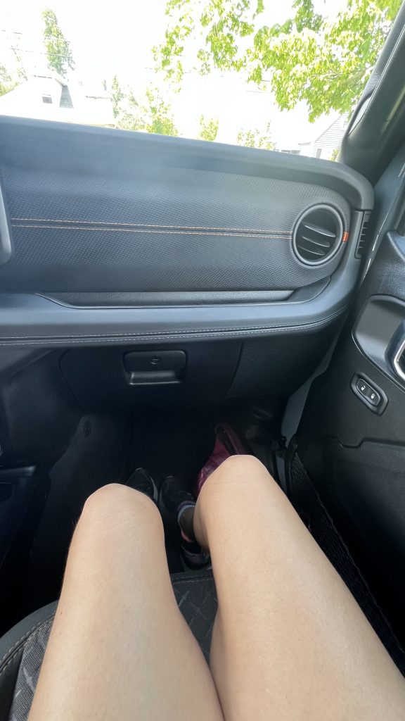 legroom in the Jeep