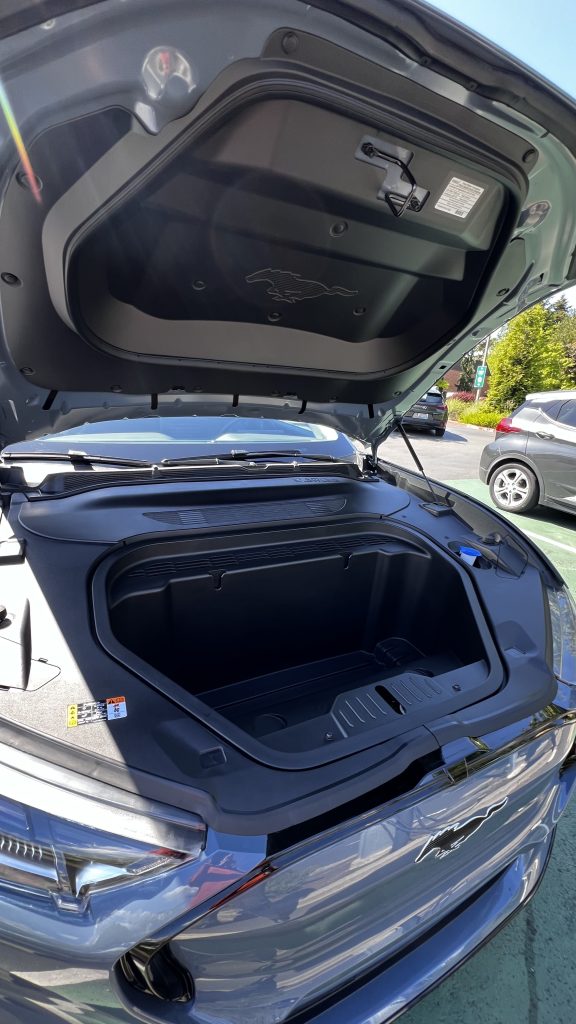 front trunk space of the New Mach E