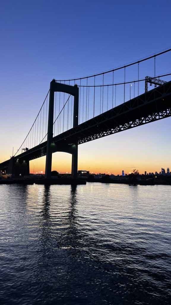 Philly sunset on board the Spirit of Philadelphia