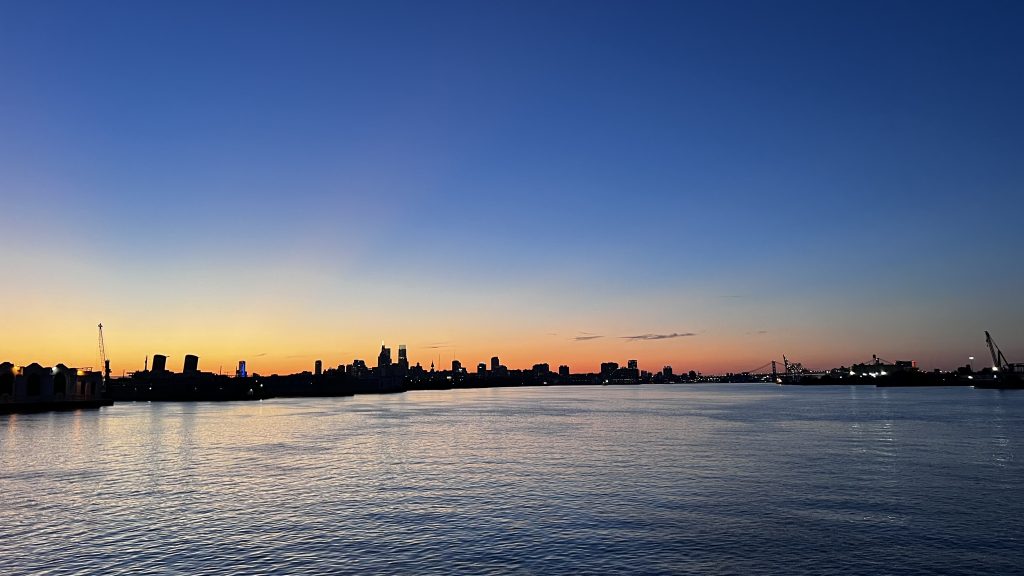 Philadelphia skyline at sunset - 2