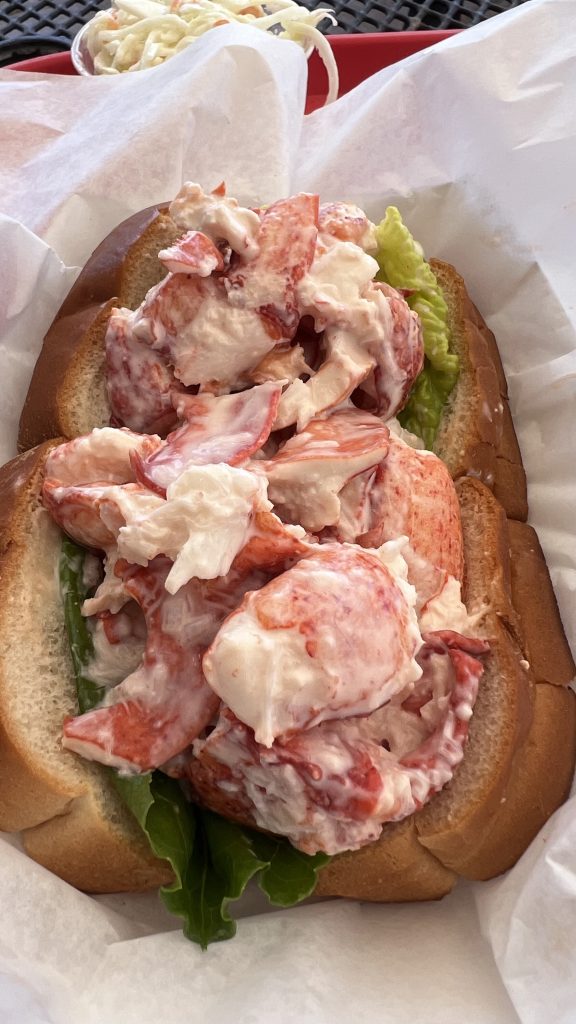 lobster roll at the cape