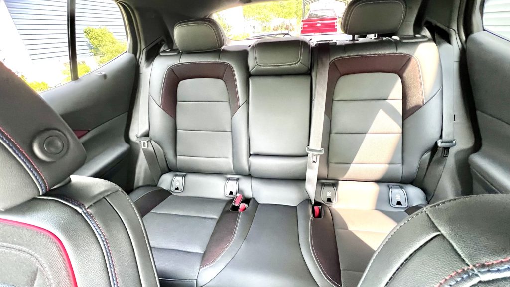 rear seat area of Equinox EV