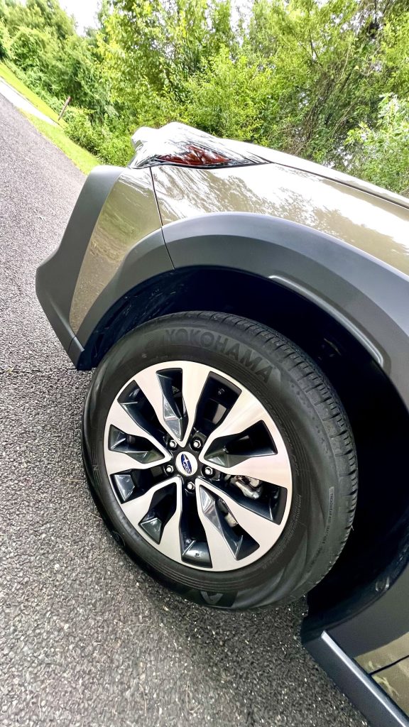 Wheels on the Subaru Outback