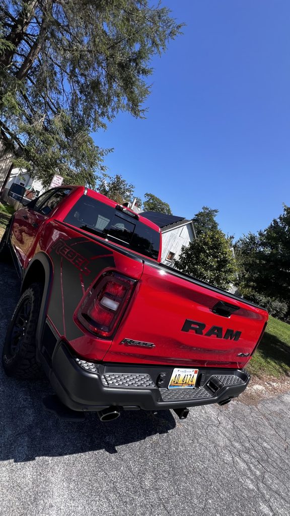 at the salon with the Ram Rebel