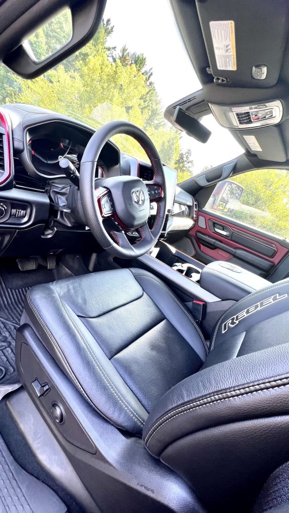 interior view of the Ram Rebel 1500 SST