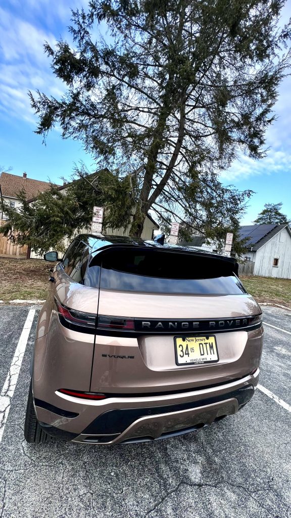 rear view of the Evoque