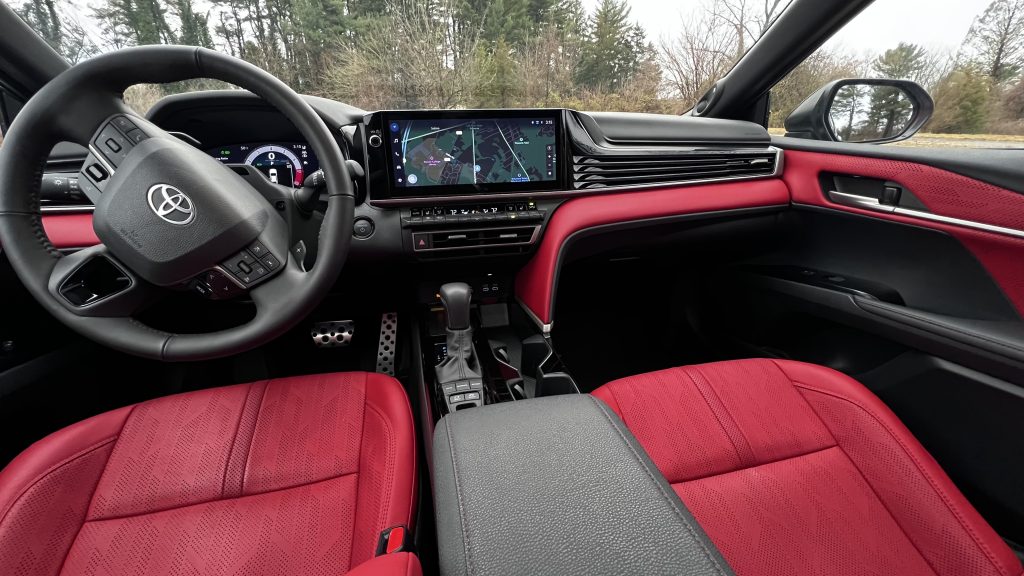 interior view of the 2025 Toyota Camry XSE AWD HEV