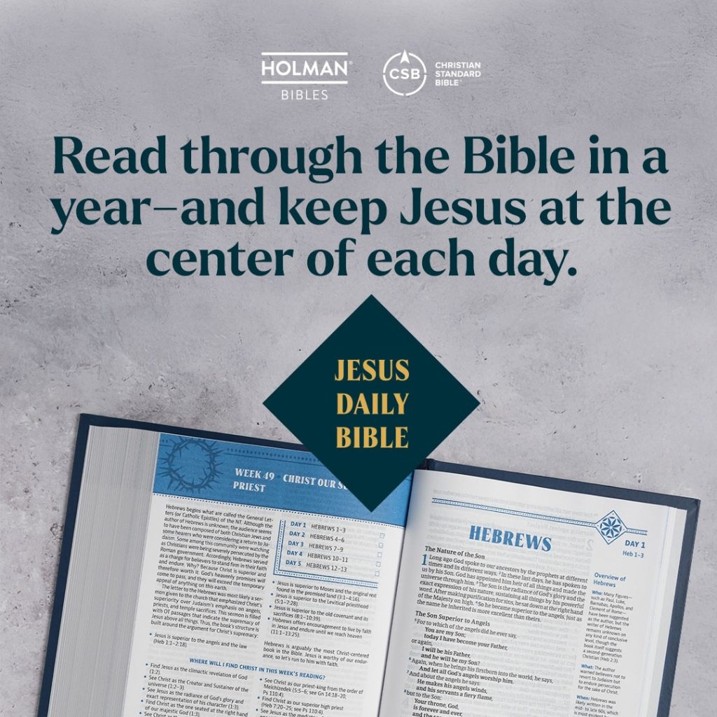 Christian Standard Bible (CSB) Jesus Daily Bible