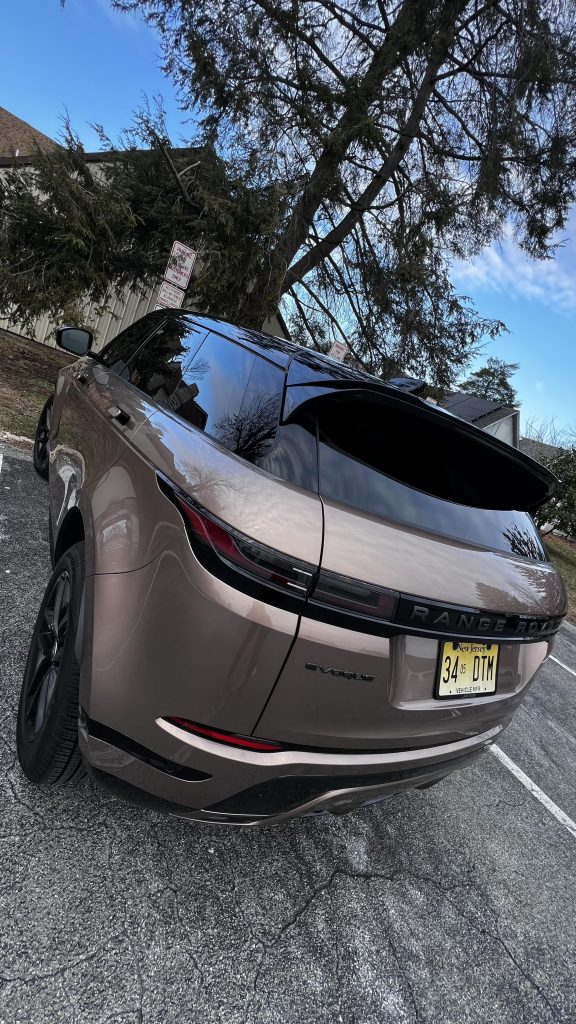 Range Rover Evoque in the parking lot