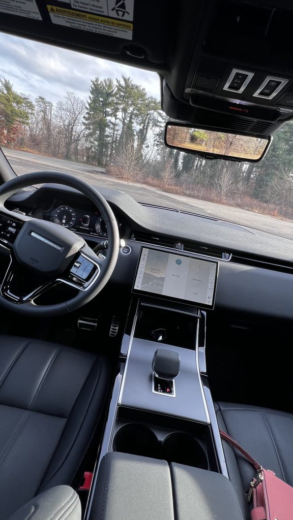 view of the center console