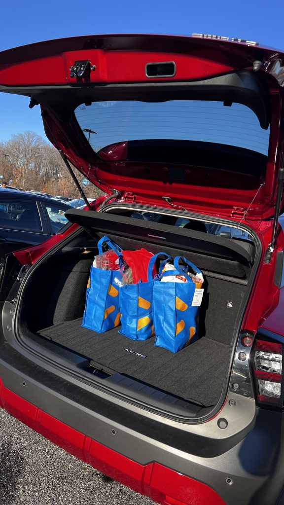 large rear storage area in the kicks