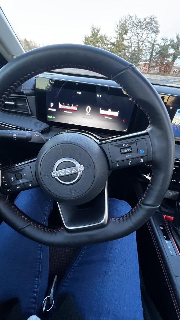 steering wheel view