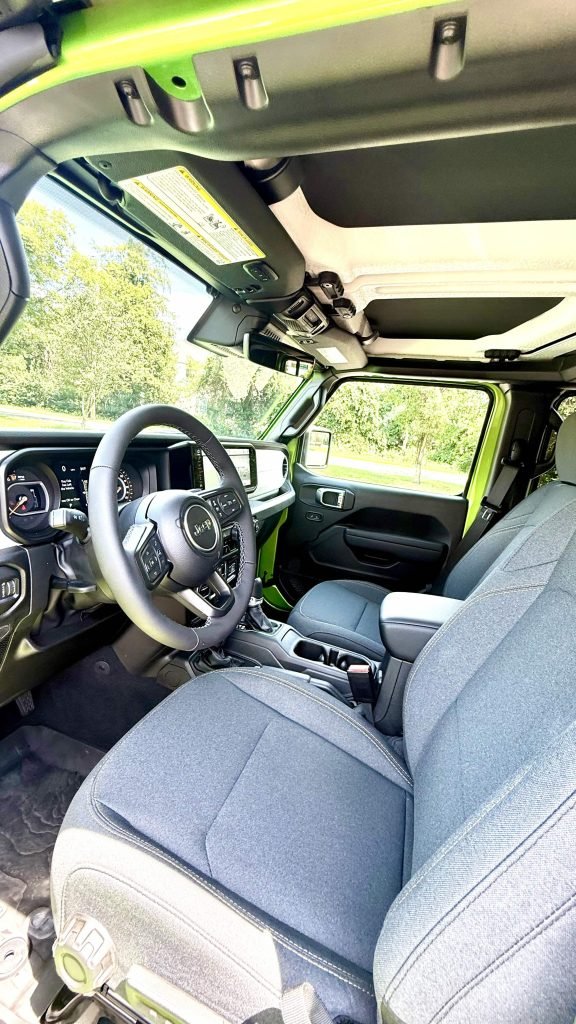 front seat interior view