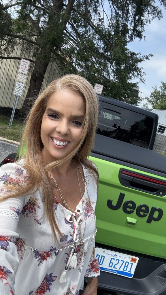 happy Jeep Gladiator driver