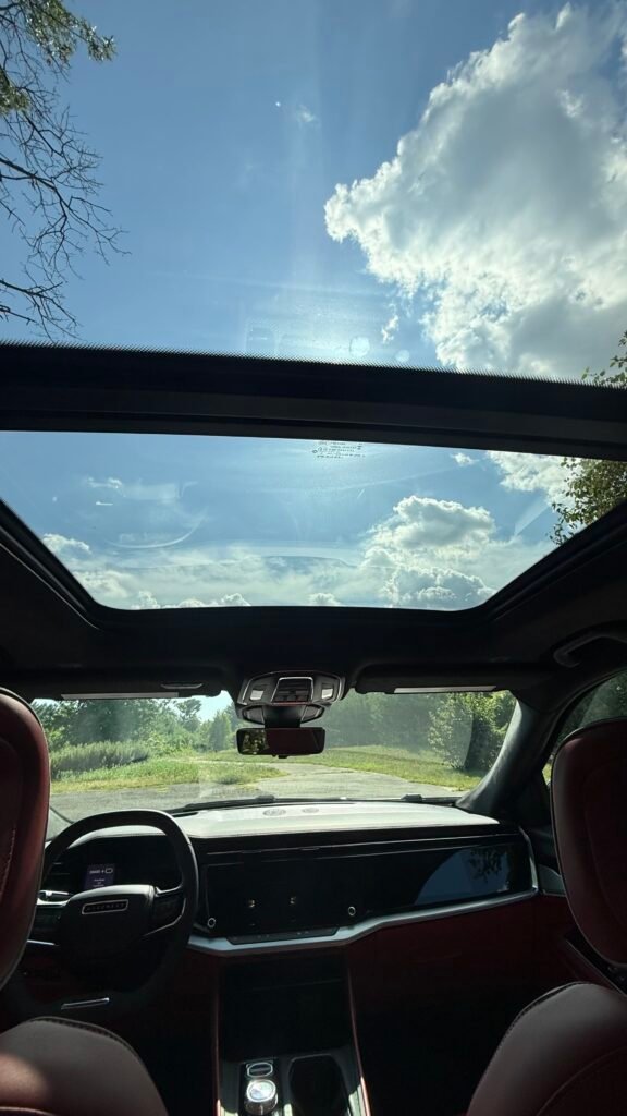 large panoramic sunroof