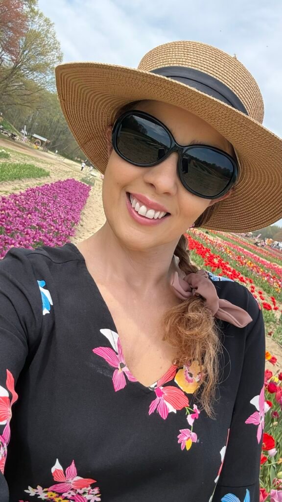 browsing at the tulip farm